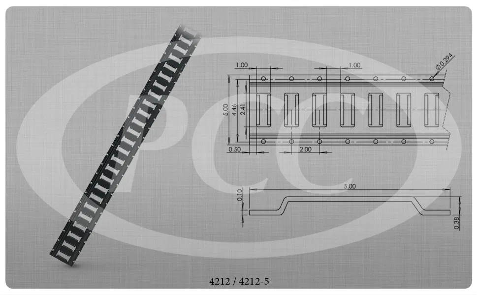 4212 – PACIFIC CARG Tie Down Track, 10 Foot Length Horizontal Painted Black Single - view 2